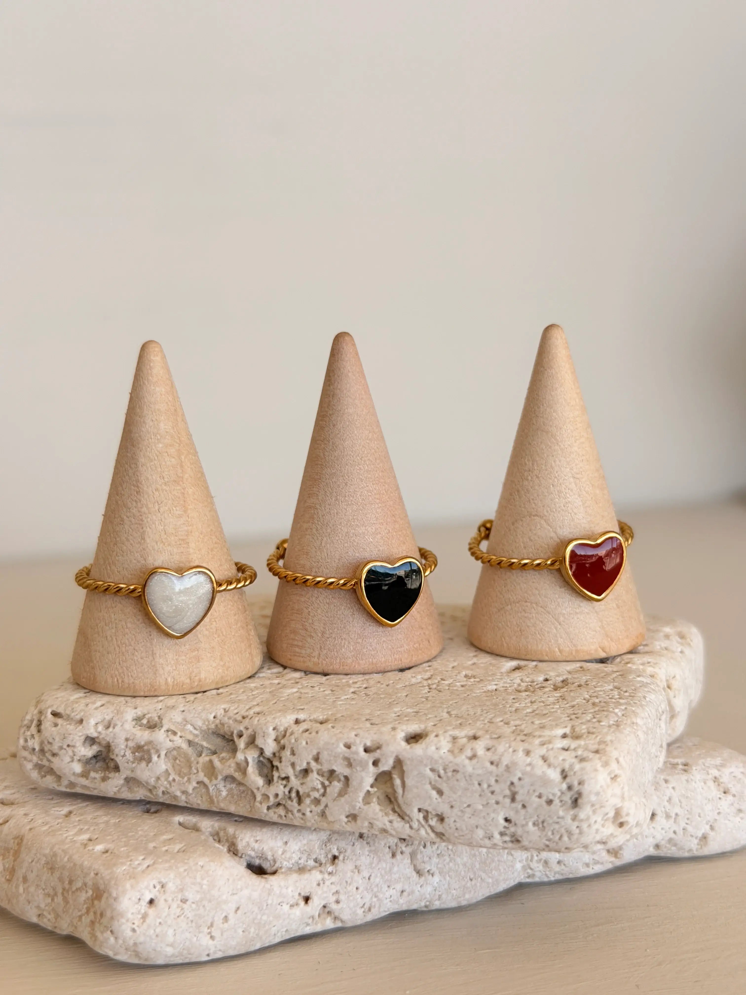 Anillo Corazon Citrino