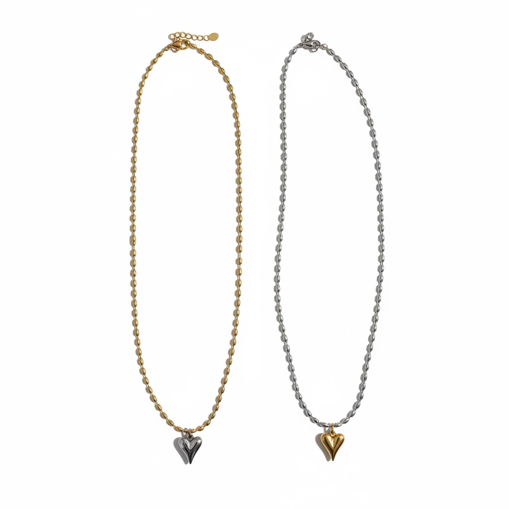 Collar Corazón Dual