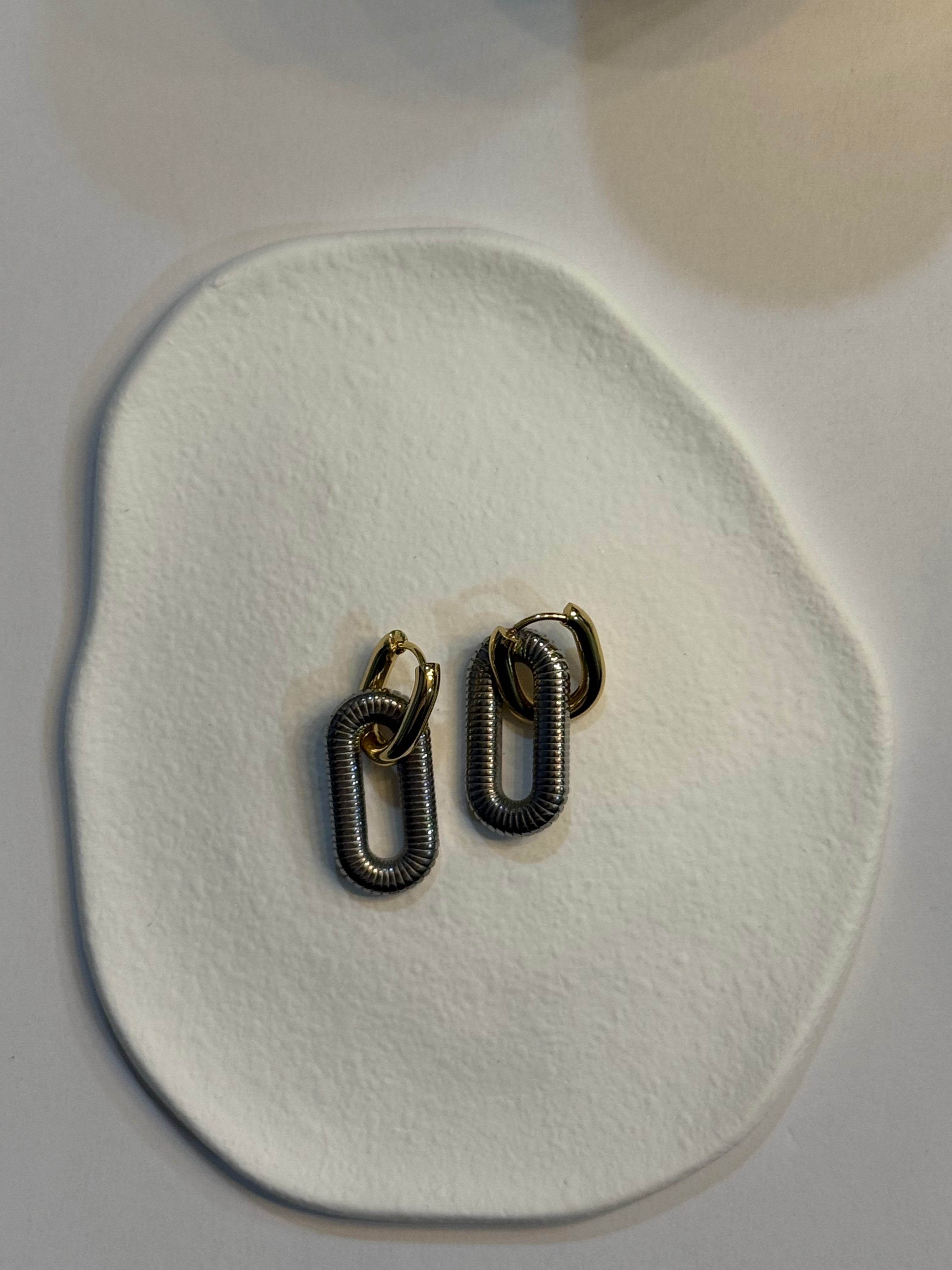 Arracada Clip Oro - Caravan Joyeria